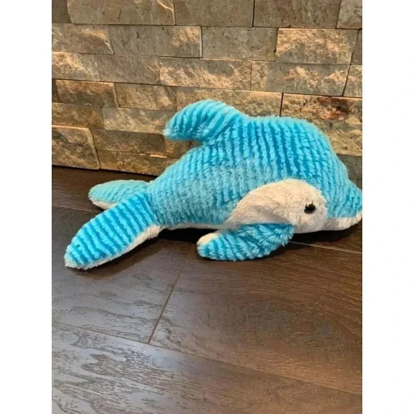 Adventure Planet Dolphin 15" Plush Sea Ocean Stuffed Animal Blue White Toy- B11 - Picture 4 of 5